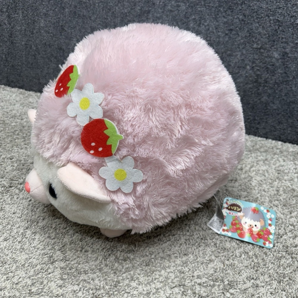 Amuse Harinezumi no Harin Phamu‎ Strawberry Plush Hedgehog Plush 13".5